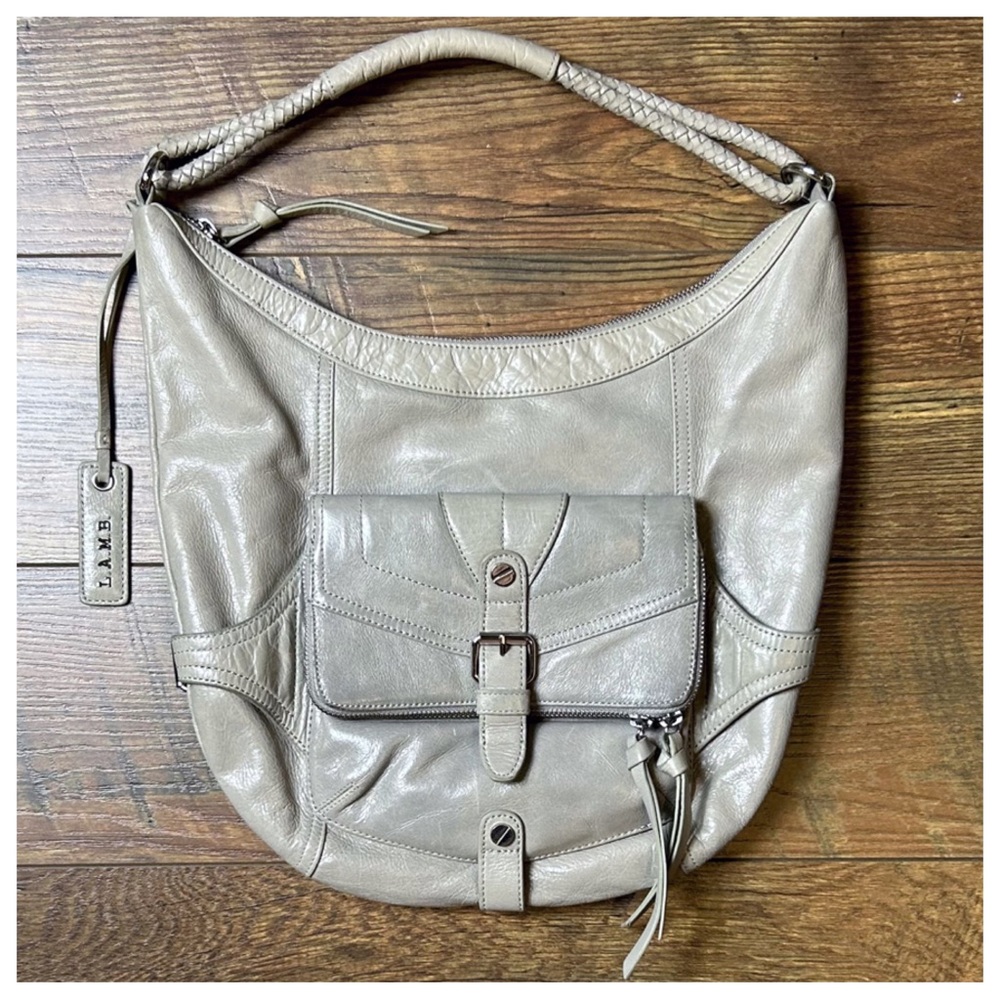 L.A.M.B Hobo Leather Shoulder Purse - Picture 4 of 12